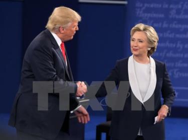 Hai ứng cử viên tranh cử Tổng thống Mỹ Hillary Clinton và Donald Trump.