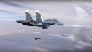 Máy bay Nga tham gia chiến dịch không kích tại Syria.