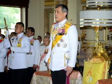 Hoàng Thái tử Thái Lan Maha Vajiralongkorn phát biểu tại lễ khai mạc phiên họp của Quốc hội Thái Lan tháng 8/2014.
