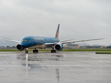 Máy bay Boeing 787-9 Dreamliner của Vietnam Airlines.