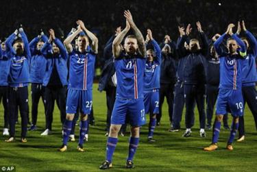 Iceland giành vé đến Nga dự World Cup 2018.