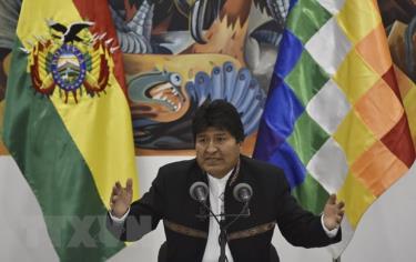 Tổng thống Bolivia Evo Morales.