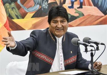 Tổng thống Bolivia Evo Morales.