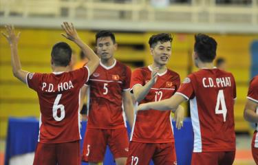 Tuyển Việt Nam giành vé dự vòng chung kết giải futsal châu Á 2020.