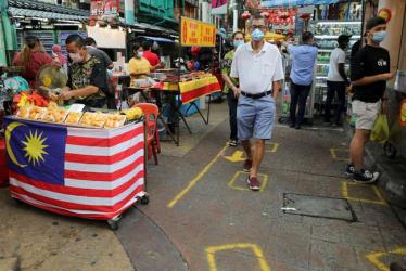 Một khu chợ tại thủ đô Kuala Lumpur.