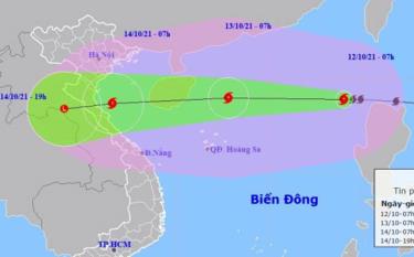 Dự báo vị trí và đường đi của bão KOMPASU