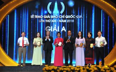 Lễ trao Giải Báo chí Quốc gia lần thứ 13, năm 2018. (Ảnh minh họa)