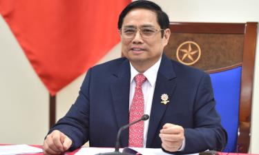 Thủ tướng Phạm Minh Chính trong cuộc điện đàm với Tổng thống Chile tối nay.