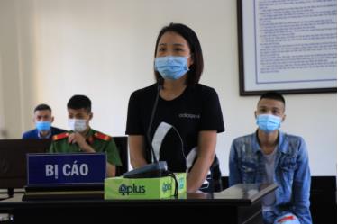 Bị cáo Phương tại phiên toà.