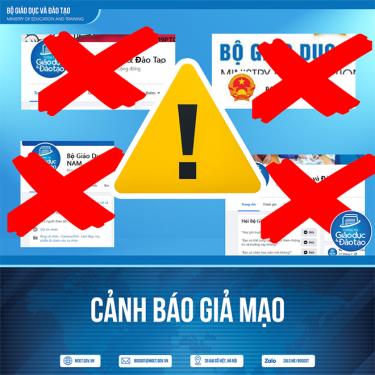 Nhiều trang fanpage mạo danh Bộ GD-ĐT.