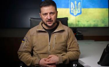 Tổng thống Ukraine Volodymyr Zelensky.