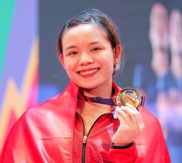 VĐV Phạm Thị Hồng Thanh tại SEA Games 31.