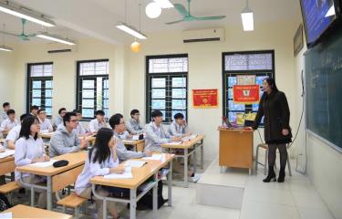 Một tiết học của học sinh lớp 12 dafabet link Trung học phổ thông Phan Huy Chú (quận Đống Đa).