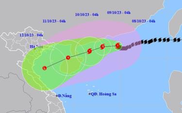 Nhận định mới nhất về đường đi của bão số 4.