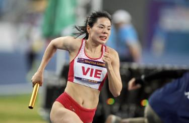 Nguyễn Thị Huyền ở SEA Games 32.