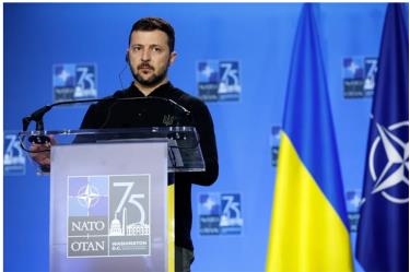 Tổng thống Ukraine Volodymyr Zelensky.