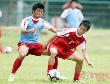 Các tuyển thủ vẫn nghiêm túc luyện tập dù đã giành vé vào bán kết.