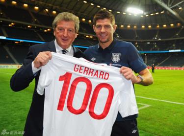 Gerrard đã có ngày kỷ niệm trận đấu thứ 100 khoác áo ĐTQG không trọn vẹn.