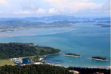 Langkawi từ trên cáp treo Cable Car.