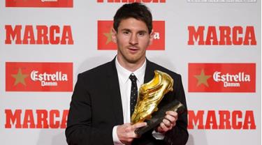 Messi thêm một lần nữa đoạt được danh hiệu “Chiếc giày vàng châu Âu”