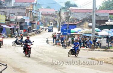 Một điểm đấu nối tại trung tâm huyện Mù Cang Chải.
