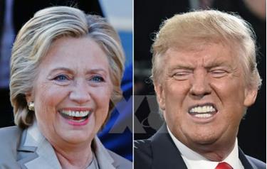 Ứng viên đảng Cộng hòa Donald Trump (phải) đã giành thêm chiến thắng tại nhiều bang quan trọng.