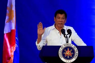 Tổng thống Philippines Rodrigo Duterte.

