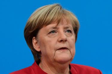 Bà Merkel phát biểu tại cuộc họp báo ở trụ sở đảng CDU tại Berlin, Đức ngày 20-11.