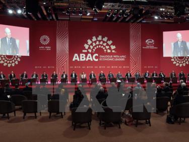 ác nhà lãnh đạo tham dự Hội nghị cấp cao APEC ở Lima, Peru.