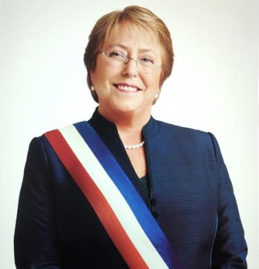 Tổng thống nước Cộng hòa Chile Michelle Bachelet Jeria.