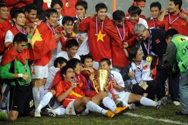 Tuyển Việt Nam vô địch AFF Cup 2008.