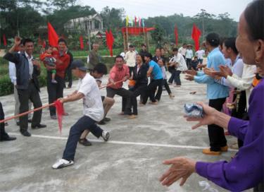 Các hoạt động thi đấu thể thao được tổ chức sôi nổi trong Ngày hội Đại đoàn kết tại các khu dân cư.