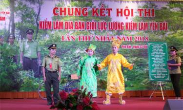 Một tiết mục trong phần thi chào hỏi