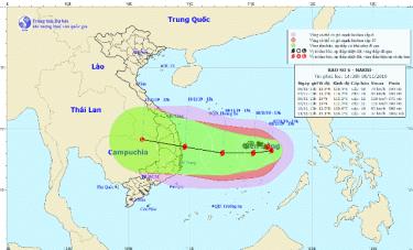 Bão số 6 với tên quốc tế Nakri sẽ đạt cấp 11-12 trong vài ngày tới