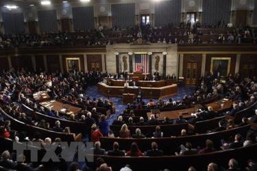 Toàn cảnh một phiên họp Quốc hội Mỹ tại Washington, DC.