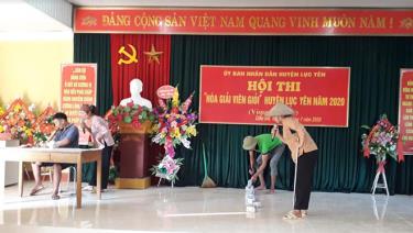 Một tiểu phẩm tham gia Hội thi “Hòa giải viên giỏi” huyện Lục Yên năm 2020