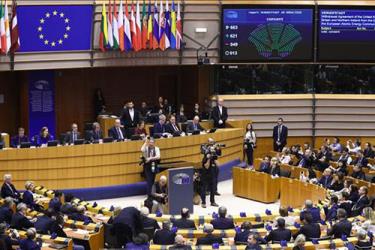 Toàn cảnh phiên họp Nghị viện châu Âu tại Brussels, Bỉ.