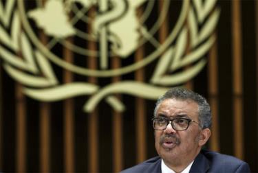 Tổng Giám đốc Tổ chức Y tế Thế giới Tedros Adhanom Ghebreyesus.