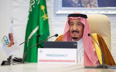 Quốc vương Saudi Arabia, Salman bin Abdulaziz, phát biểu mở đầu hội nghị thượng đỉnh G20.