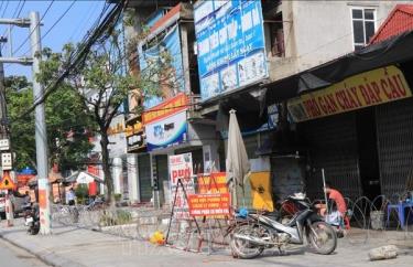 Phong tỏa khu 3, thị trấn Phố Mới, huyện Quế Võ, tỉnh Bắc Ninh. (Ảnh tư liệu)