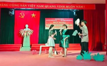 Thông qua các tiểu phẩm, đoàn viên thanh niên, học sinh, sinh viên có thêm nhiều kiến thức pháp luật sát với thực tế cuộc sống.