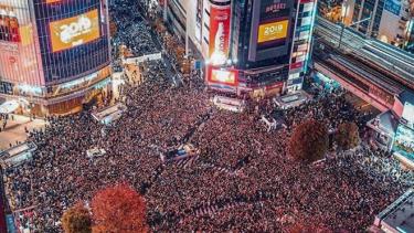 Shibuya là nơi có nhiều người tập trung nhất Nhật Bản trong những sự kiện lớn.