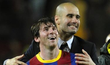 HLV Guardiola nâng tầm sự nghiệp Messi.