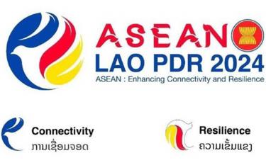 Lào công bố logo chính thức của Năm Chủ tịch ASEAN 2024.