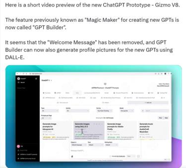 Bản cập nhật ChatGPT của OpenAI đã giới thiệu Chatbot Creator mới.