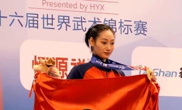 Phương Nhi giành được HCV quan trọng cho đội wushu Việt Nam ở giải vô địch thế giới 2023.