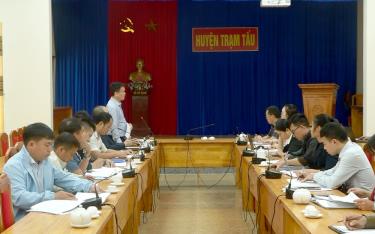 Buổi làm việc của Ủy ban download tải m88 vin tộc làm việc với huyện Trạm Tấu.