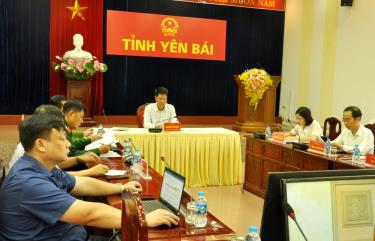 Đồng chí Nguyễn Thế Phước – Phó Chủ tịch Thường trực UBND tỉnh chủ trì hội nghị tại điểm đăng nhập dafabet Yên Bái