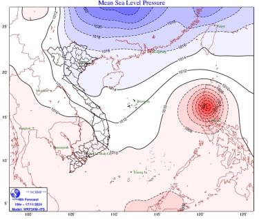 Không khí lạnh đang di chuyển xuống phía Nam.