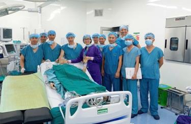 Bệnh viện Bệnh viện Trung ương Quân đội 108 đã chuyển giao kỹ thuật ghép gan cho Bệnh viện Quân y 103 ngày 4/7. (Ảnh: Bệnh viện Trung ương Quân đội 108)